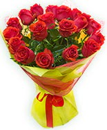 19 Adet kırmızı gül buketi  Kayseri çiçek uluslararası çiçek gönderme 