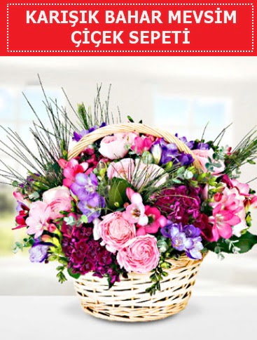 Karışık mevsim bahar çiçekleri  Kayseri çiçek internetten çiçek satışı 