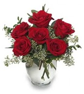 Vazo içerisinde 5 adet kırmızı gül  Kayseri çiçek internetten çiçek siparişi 